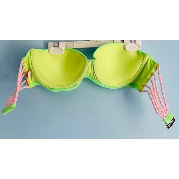 Victoria's Secret Swim Top 32D Green Strapless - Picture 5 of 5